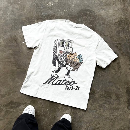 Playera "Calculadora" Blanca | Hosanna