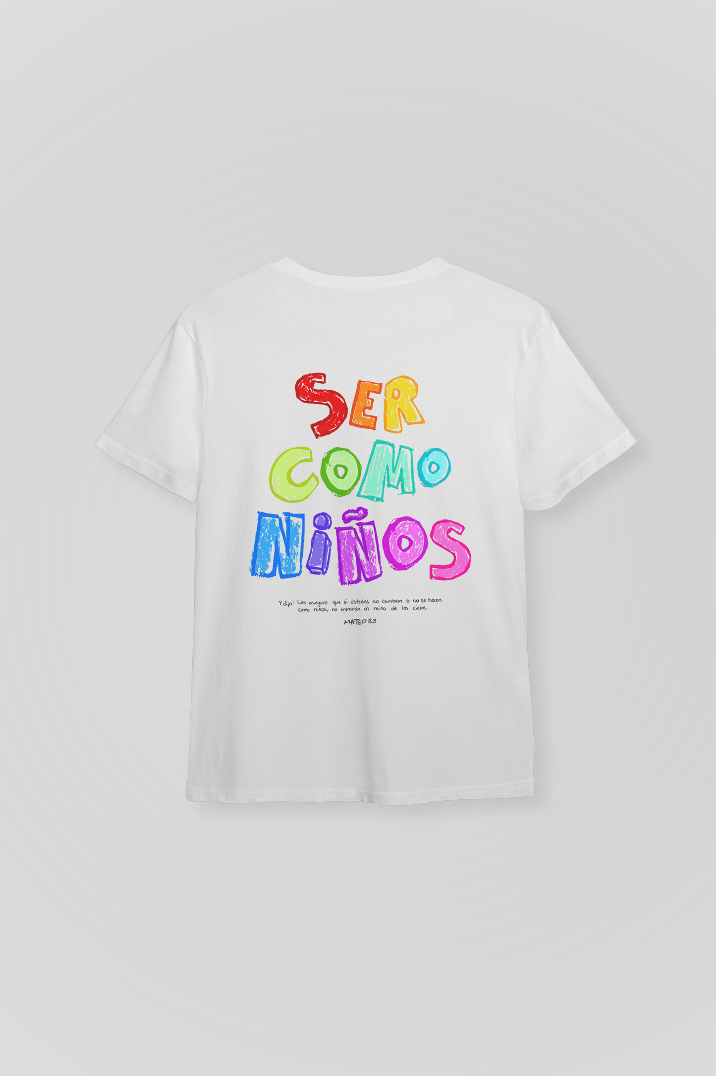 Kids - Playera SER COMO NIÑOS Joyful Letters