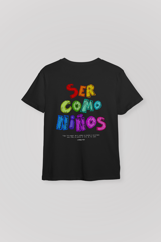 Kids - Playera SER COMO NIÑOS Joyful Letters