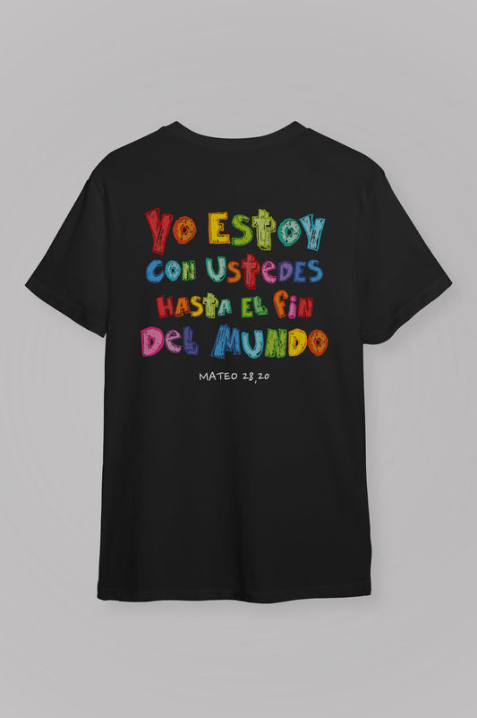 Playera YO ESTOY CON USTEDES – Mateo 28,20