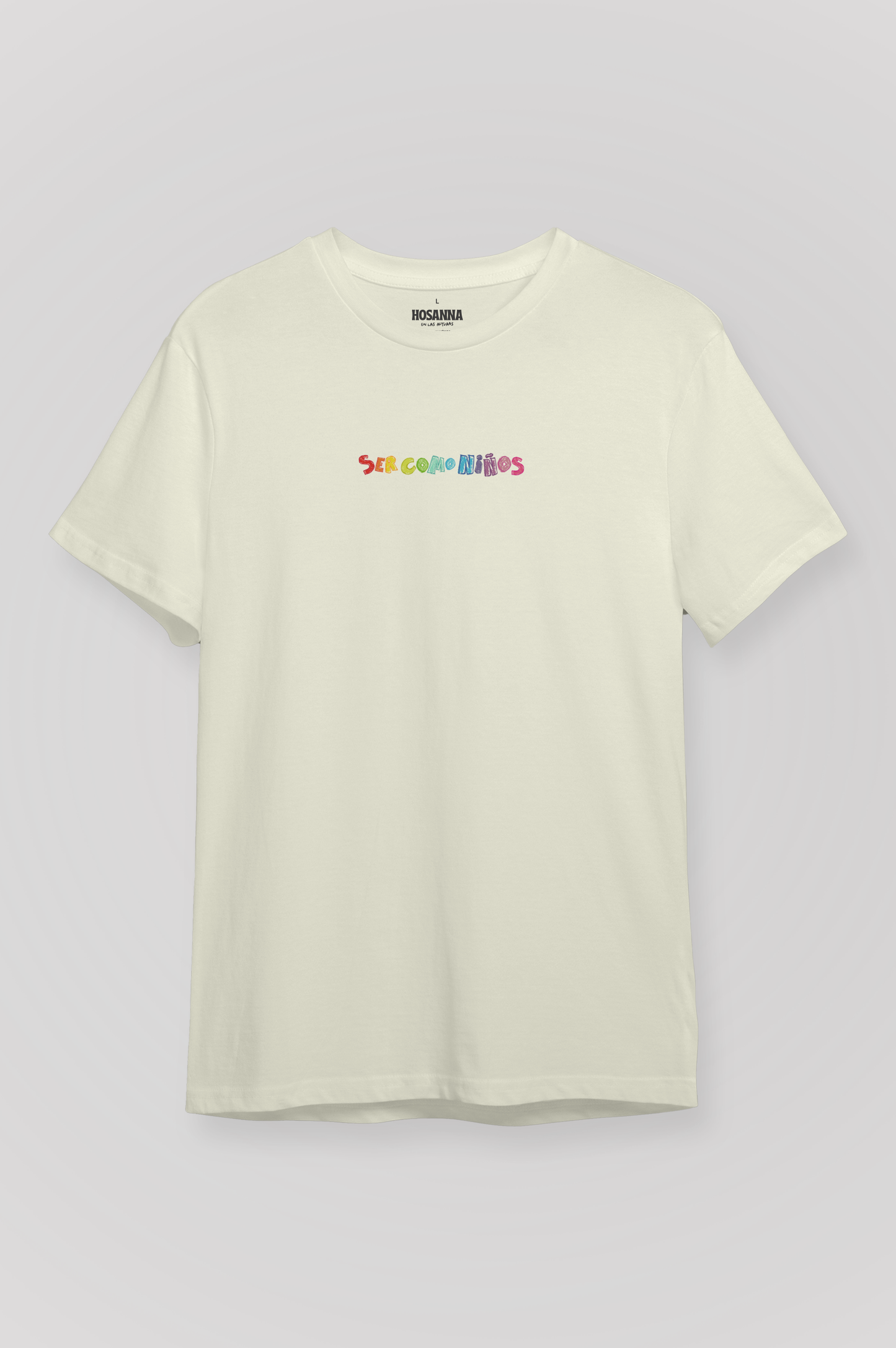 Playera SER COMO NIÑOS Joyful Letters