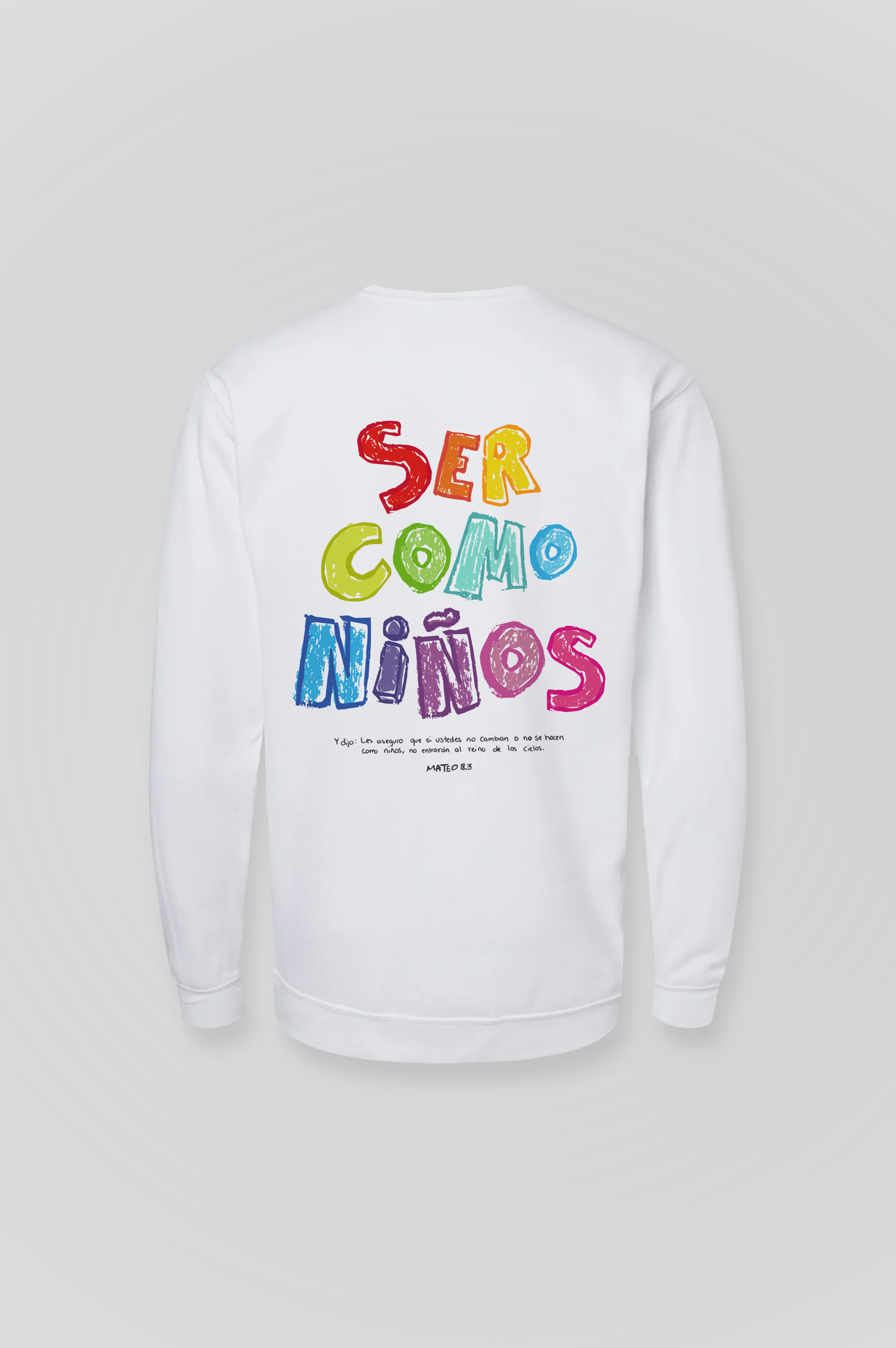 Sudadera básica SER COMO NIÑOS Joyful Letters