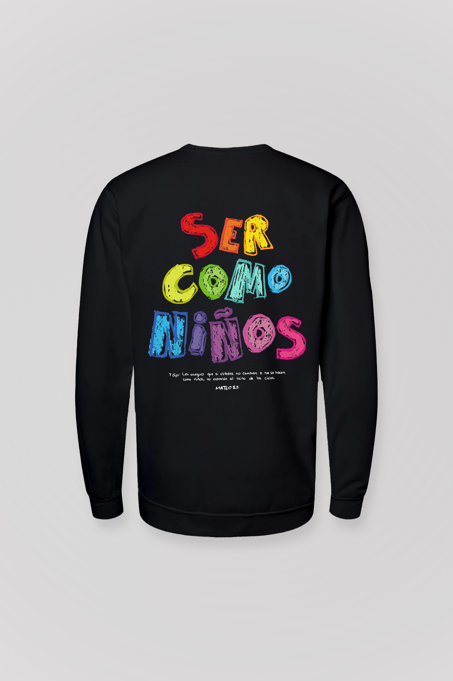 Sudadera básica SER COMO NIÑOS Joyful Letters