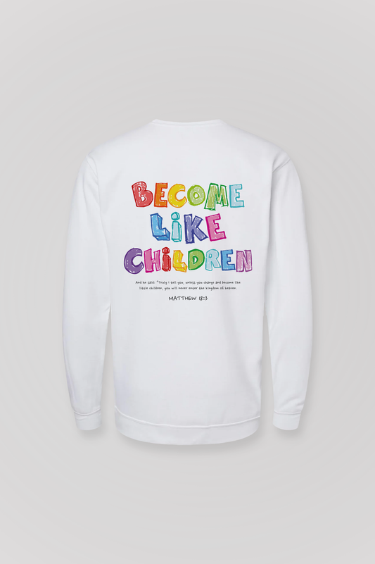 Sudadera básica BECOME LIKE CHILDREN Joyful Letters