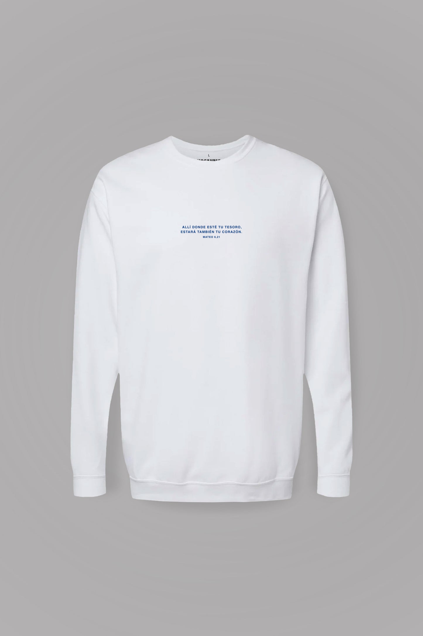 Sudadera básica ALLÍ DONDE ESTÉ TU TESORO