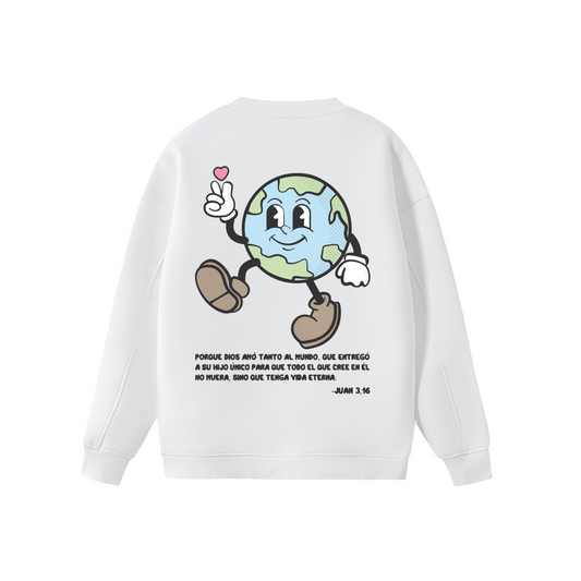 Sudadera "Mundito" Blanca | Hosanna