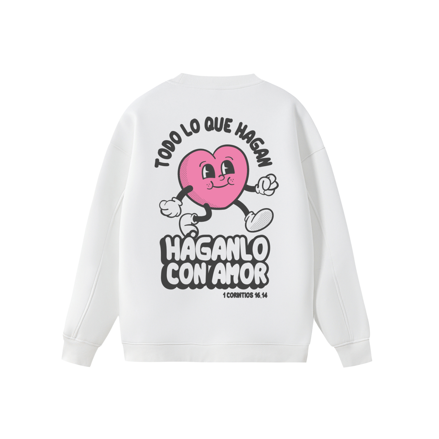 Sudadera "Todo con Amor" Blanca | Hosanna