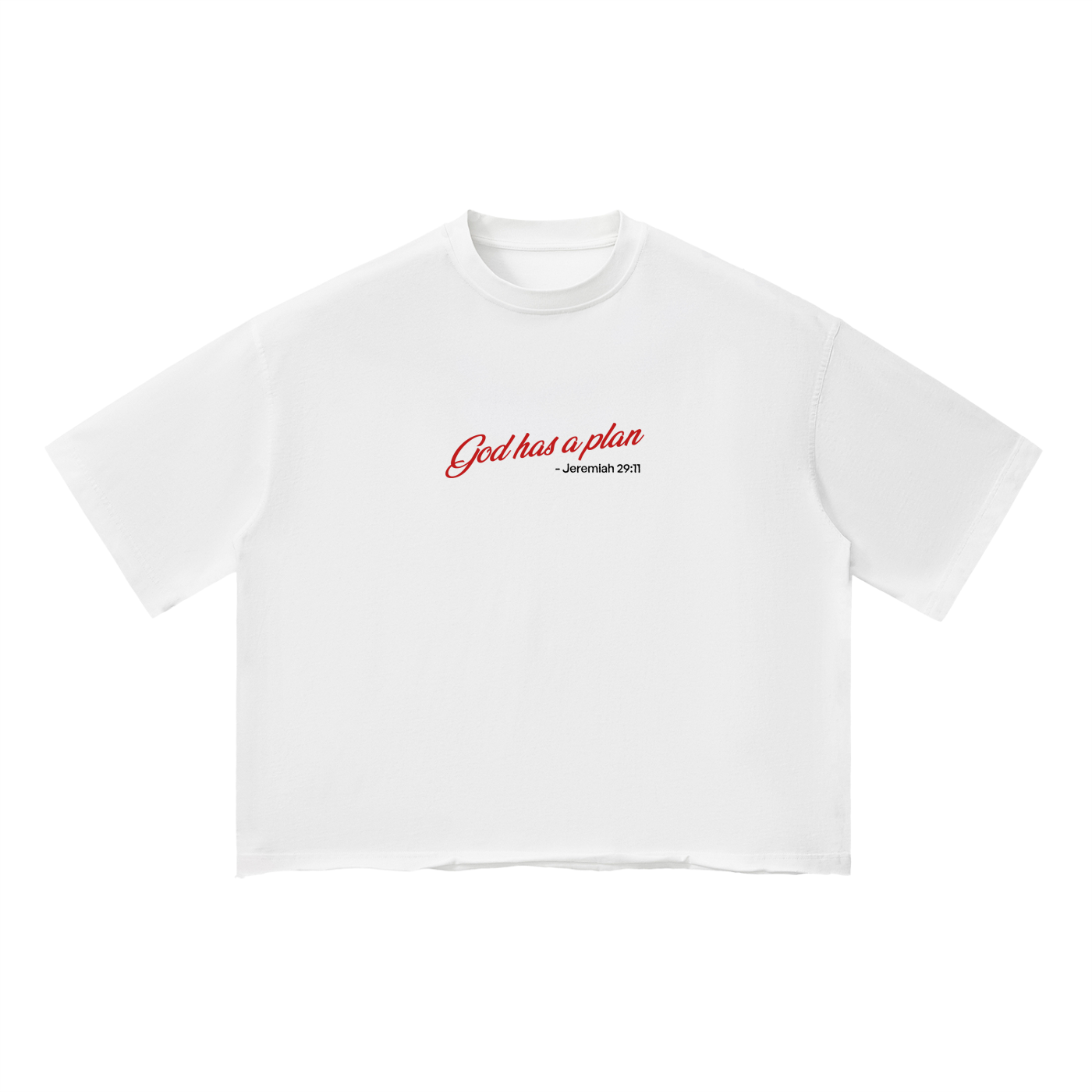 Playera "God Has A Plan" CROP | Hosanna