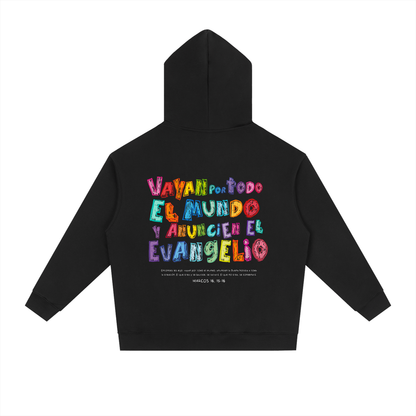 Hoodie "Vayan por todo el Mundo" Negra | Hosanna
