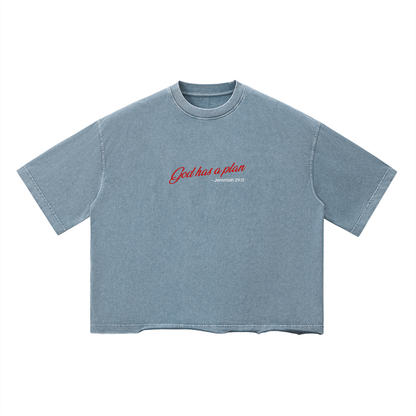 Playera "God Has A Plan" CROP | Hosanna