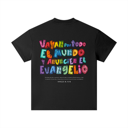 Playera Roots "Vayan por todo el Mundo" Negra - Niños | Hosanna