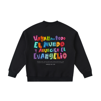 Sudadera Roots "Vayan por todo el Mundo" Negra - Niños | Hosanna