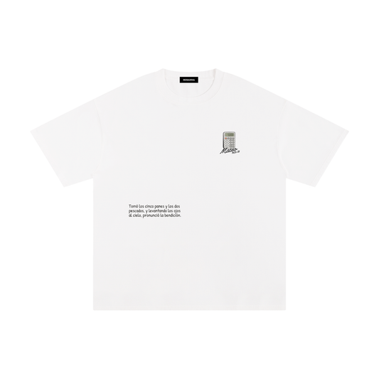 Playera "Calculadora" Blanca | Hosanna