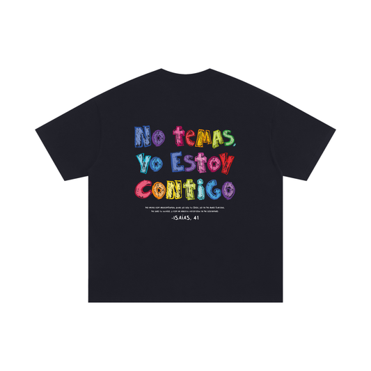 Playera "No Temas, Yo Estoy Contigo" Negra | Hosanna