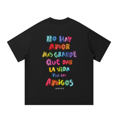 Playera "No hay Amor más Grande" Negro | Hosanna