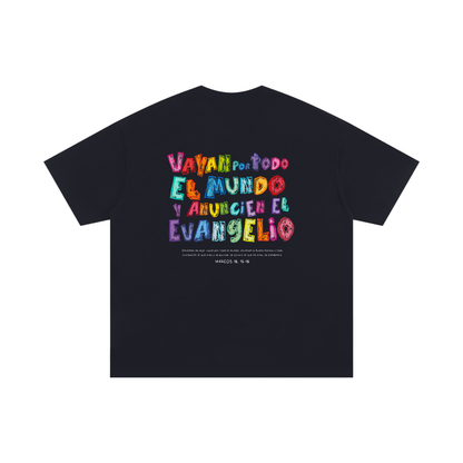 Playera "Vayan por todo el Mundo" Negra | Hosanna