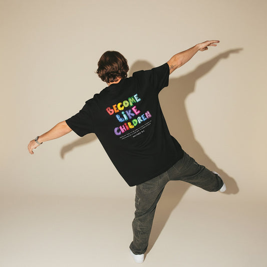 Playera "Become Like Children" Negra | Hosanna