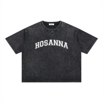 Playera "HOSANNA" Boxy Fit Mineral Wash | Hosanna
