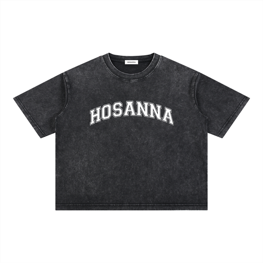 Playera "HOSANNA" Boxy Fit Mineral Wash | Hosanna