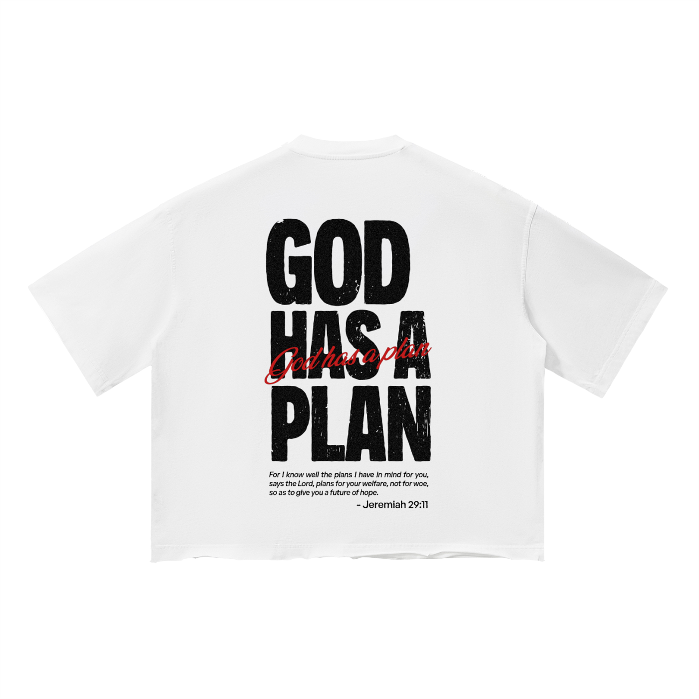Playera "God Has A Plan" CROP | Hosanna
