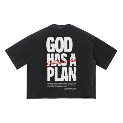 Playera "God Has A Plan" CROP | Hosanna
