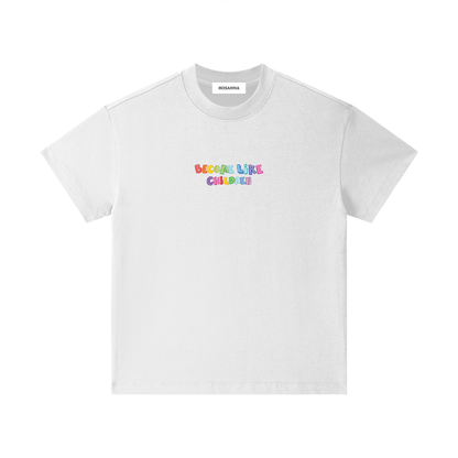 Playera Roots "Become Like Children" Blanca - Niños