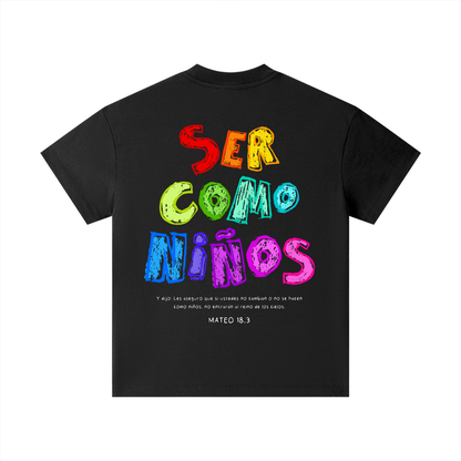 Playera Roots "Ser Como Niños" Negra | Hosanna