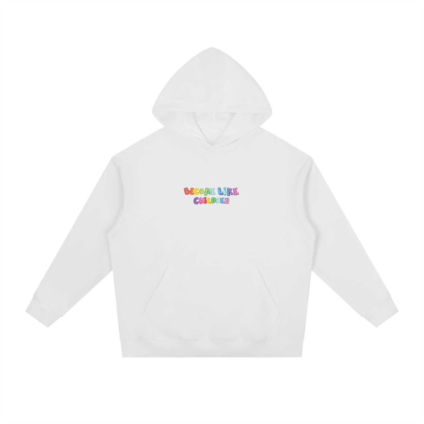 Hoodie "Become Like Children" Blanca | Hosanna