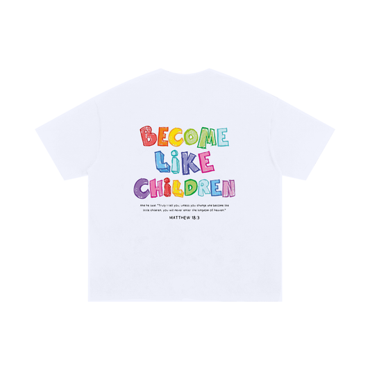 Playera "Become Like Children" Blanca | Hosanna