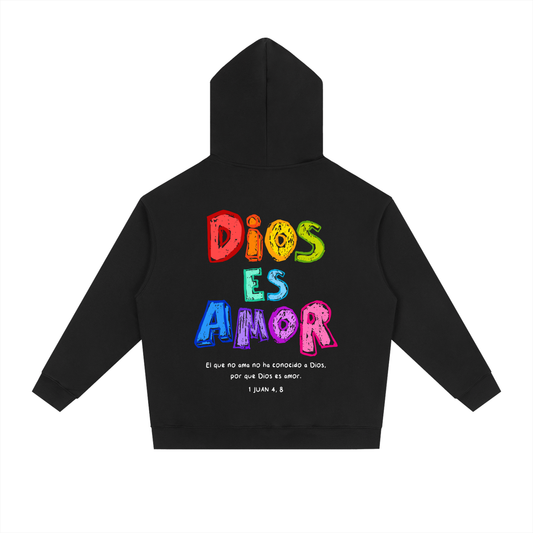 Hoodie "Dios es Amor" Negra | Hosanna
