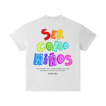 Playera Roots "Ser Como Niños" Blanca | Hosanna