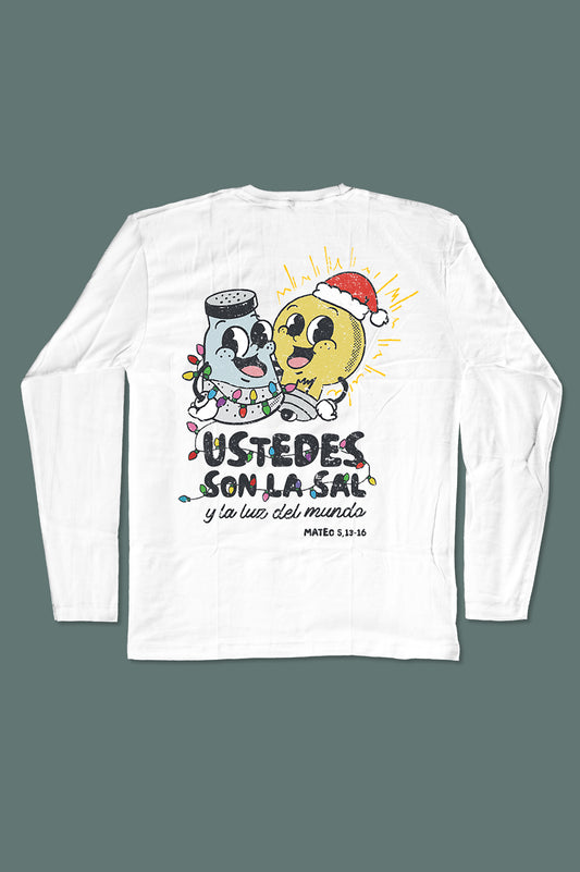 Playera manga larga LA SAL Y LA LUZ - Navidad