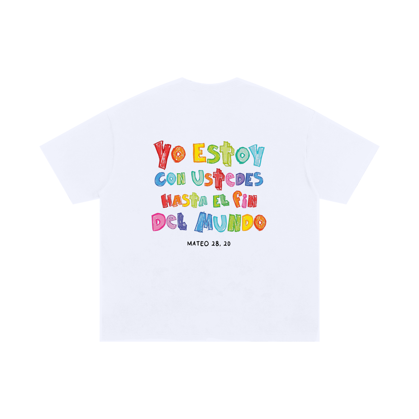 Playera "Yo estoy con Ustedes" Blanca | Hosanna
