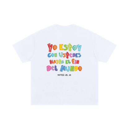 Playera "Yo estoy con Ustedes" Blanca | Hosanna