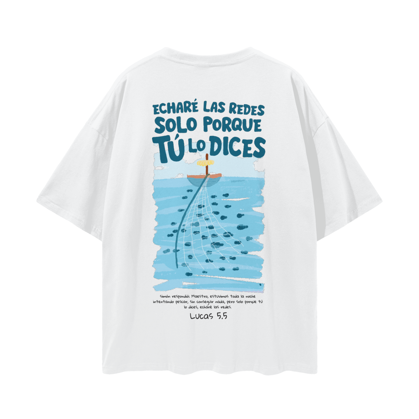 "I Will Cast the Nets" T-shirt, White | Hosanna