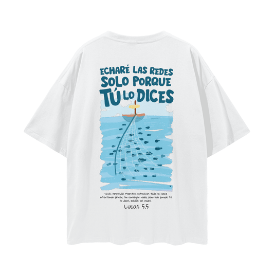 "I Will Cast the Nets" T-shirt, White | Hosanna
