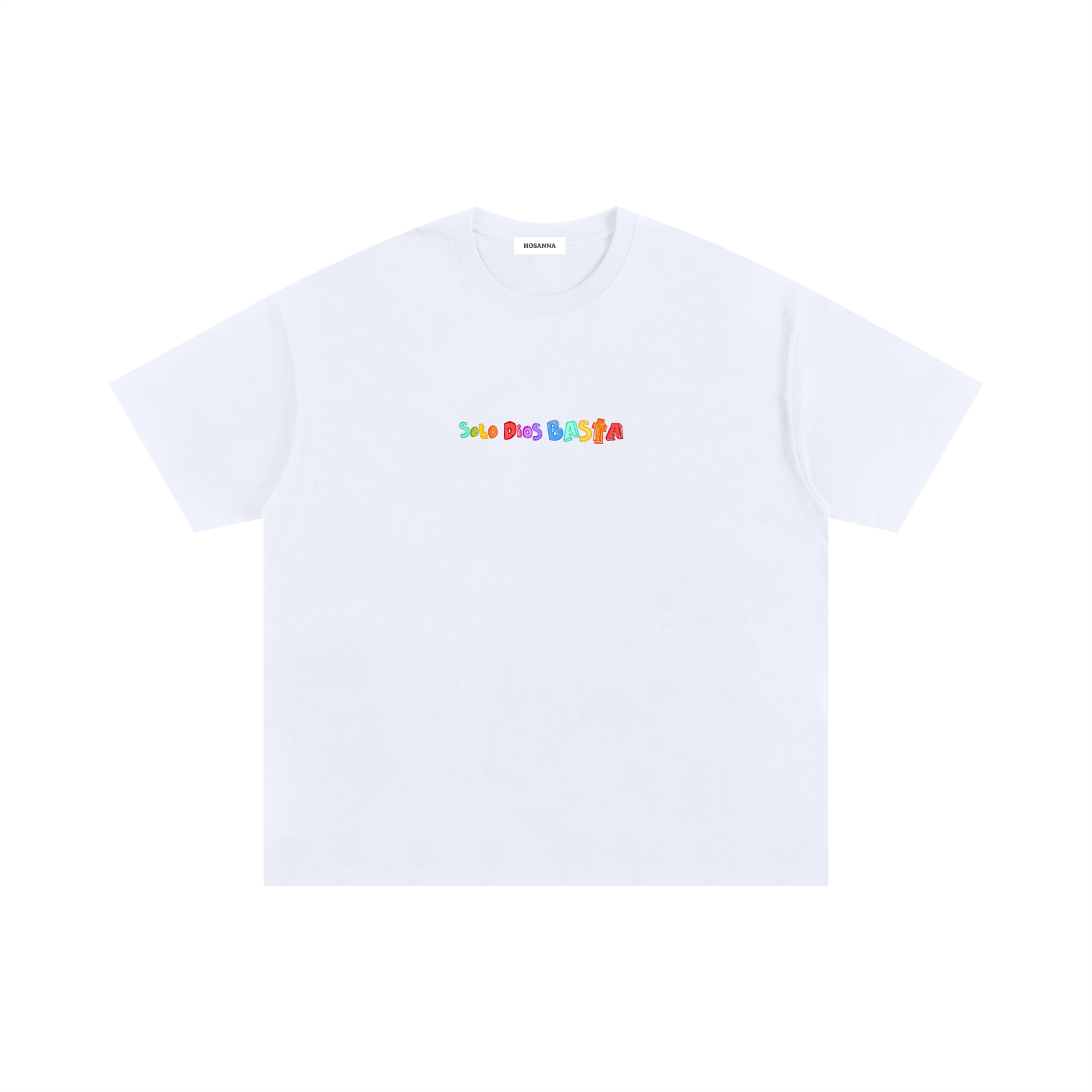 Playera "Solo Dios Basta" | Blanca | Hosanna