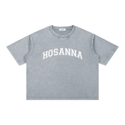 Playera "HOSANNA" Boxy Fit Mineral Wash | Hosanna