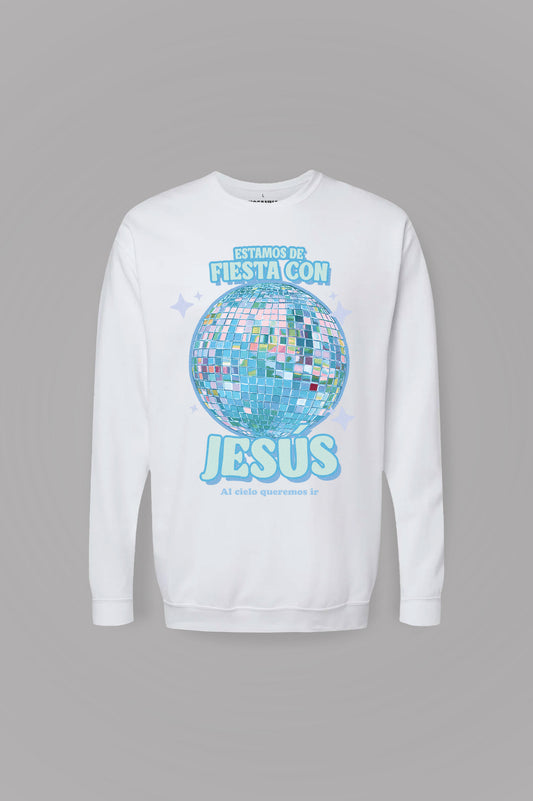 Sudadera básica ESTAMOS DE FIESTA CON JESÚS